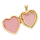 14k Yellow Gold 14k Domed Heart Family Locket