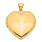 14k Yellow Gold 14k Domed Heart Family Locket