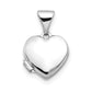 14k White Gold 14k White Gold Polished Heart-Shaped Locket