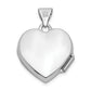 14k White Gold 14k White Gold Polished Heart-Shaped Locket