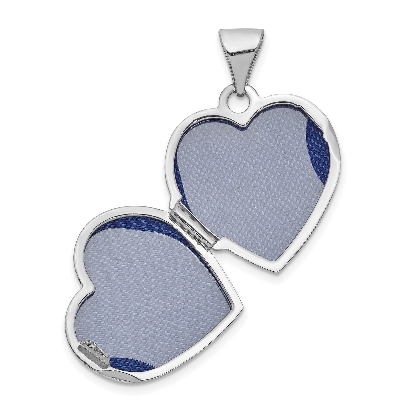 14k White Gold 14k White Gold Polished Heart-Shaped Locket