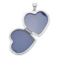 14k White Gold 14k White Gold Polished Heart-Shaped Domed Locket