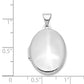 14k White Gold 14k White Gold Polished Oval Locket