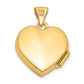 14k Yellow Gold 14k Plain 15mm Heart Locket