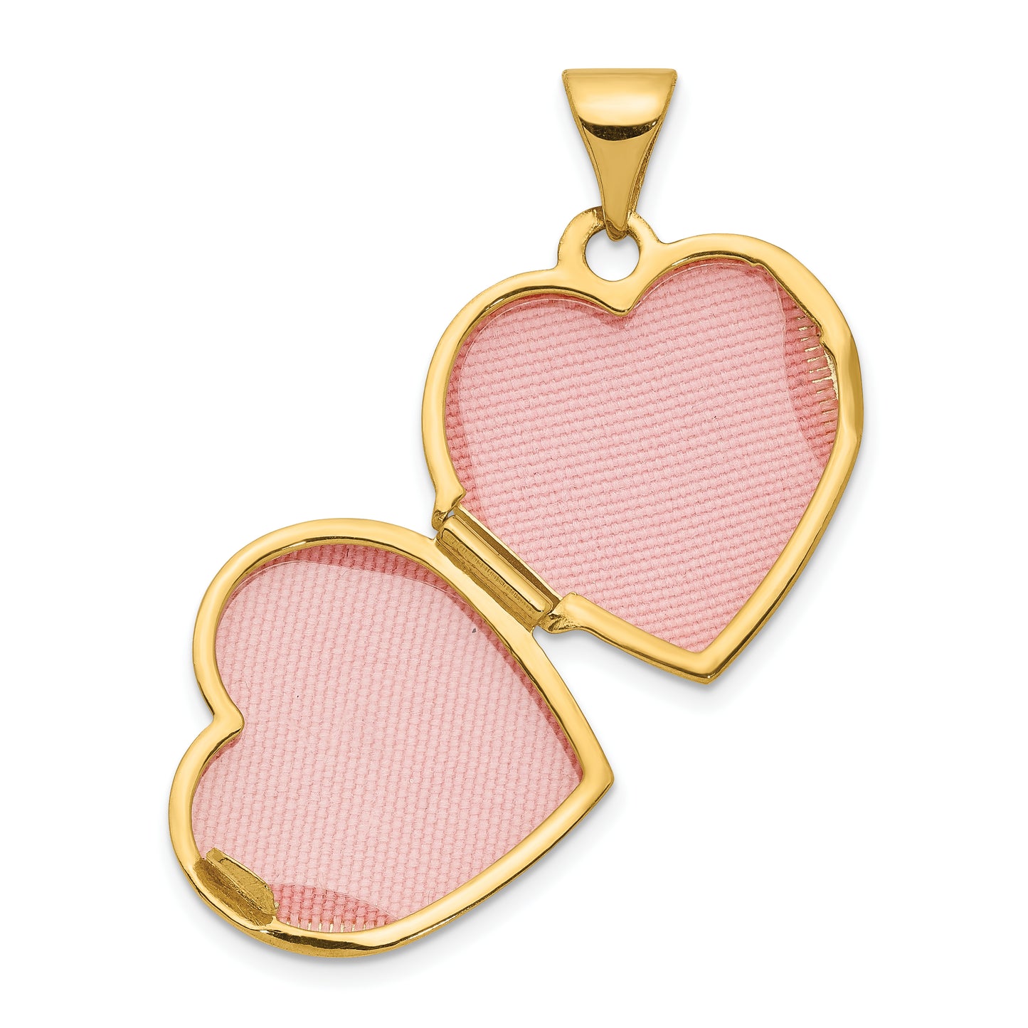 14k Yellow Gold 14k Plain 15mm Heart Locket