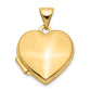 14k Yellow Gold 14k Plain 15mm Heart Locket