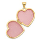 14k Yellow & Rhodium 14k w/ Rhodium DAUGHTER Floral 18mm Heart Locket