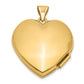 14k Yellow Gold 14k 21mm Heart Domed Locket