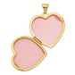 14k Yellow Gold 14k 21mm Heart Domed Locket