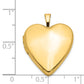 14k Yellow Gold 14K 20mm Plain Polished Heart Locket