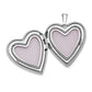 14k White Gold 14K 20mm White Gold Plain Polished Heart Locket