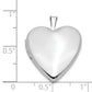 14k White Gold 14K 20mm White Gold Plain Polished Heart Locket