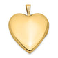 14k Yellow Gold 14K 20mm Enamel Rose Heart Locket