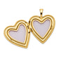 14k Yellow Gold 14K 20mm Enamel Rose Heart Locket