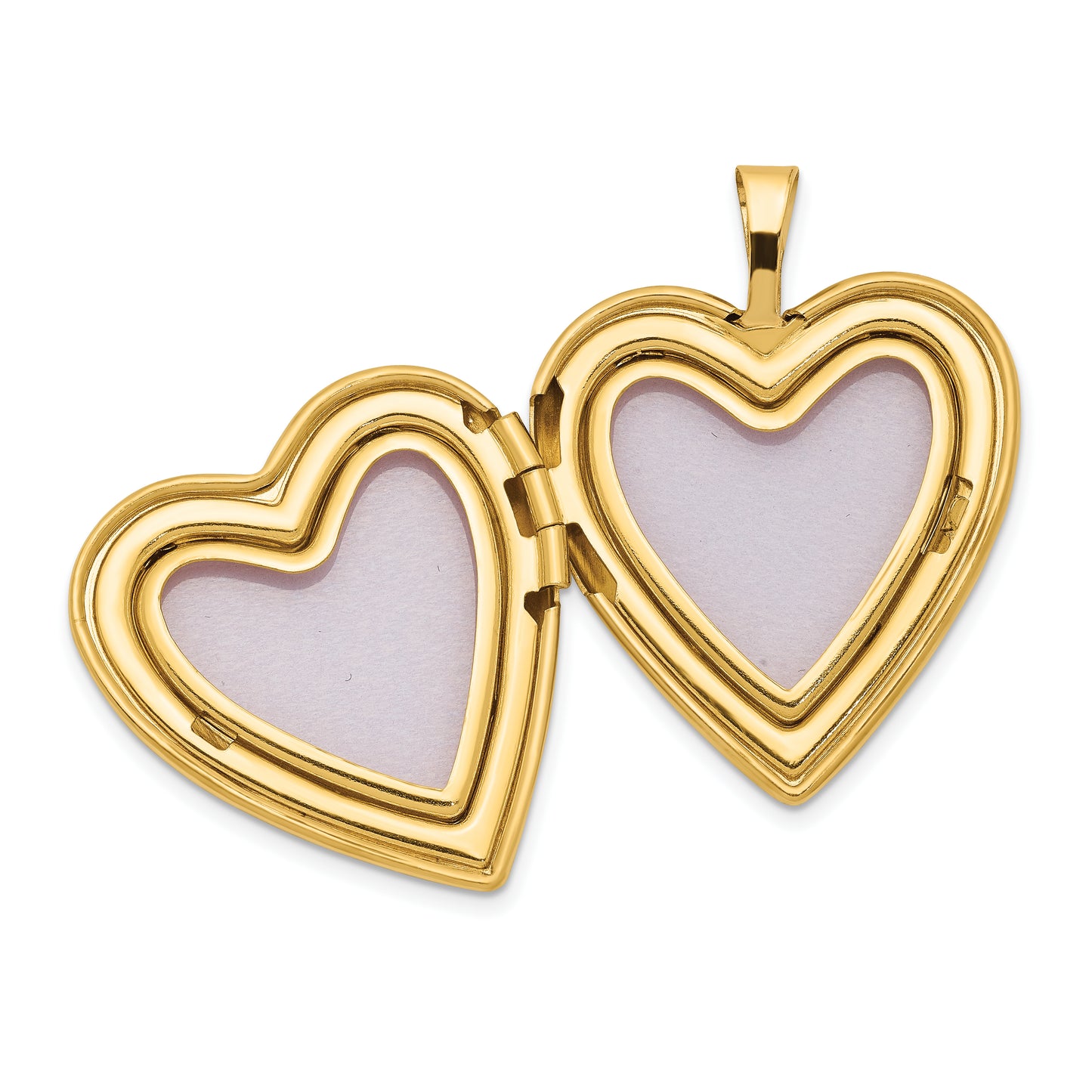 14k Yellow Gold 14K 20mm Enamel Rose Heart Locket