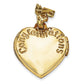 14k Yellow Gold 14k 15mm Heart Happy 16th Birthday with CZ Locket