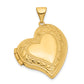 14k Yellow Gold 14k Fancy Heart Locket