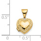 14k Yellow Gold 14k Scroll Border 10mm Heart Locket