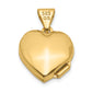 14k Yellow Gold 14ky w/ White Rhodium 12mm Diamond Heart Locket