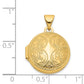 14k Yellow Gold 14k 16mm Round Locket with Scroll Design