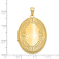 14k Yellow Gold 14k Yellow Gold 31mm Oval Scroll Locket