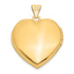 14k Yellow Gold 14k 21mm Heart Locket