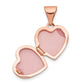 14k Rose Gold 14k Rose Gold 10mm Plain Heart Locket