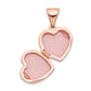 14k Rose Gold 14k Rose Gold 10mm Floral Heart Locket