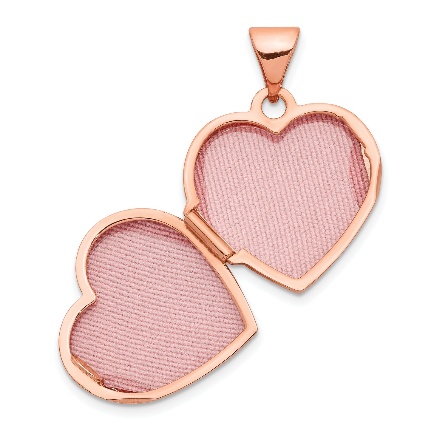 14k Rose Gold 14k Rose Gold 15mm Scroll Heart Locket