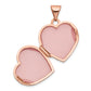 14k Rose Gold 14k Rose Gold 15mm Plain Heart Locket