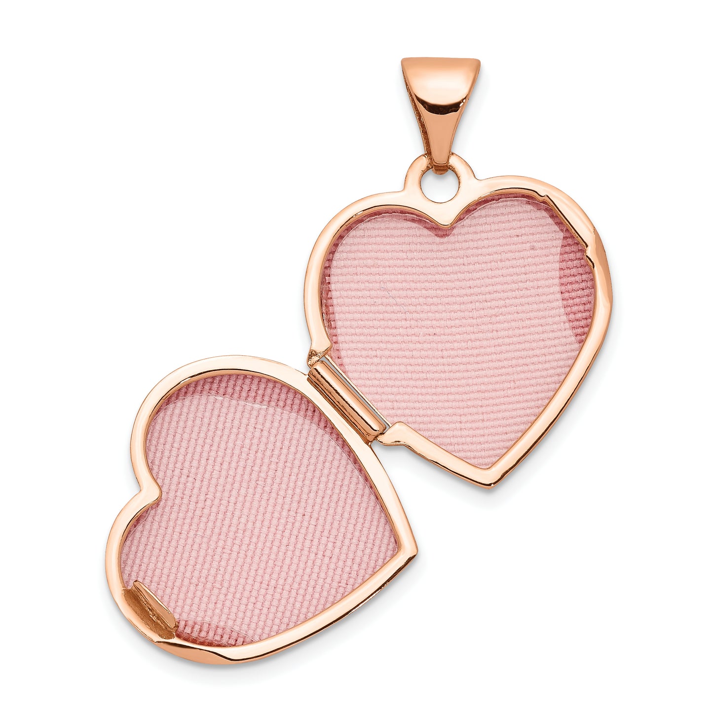 14k Rose Gold 14k Rose Gold 15mm Reversible Heart Locket