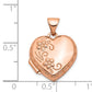 14k Rose Gold 14k Rose Gold 15mm Reversible Heart Locket