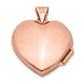 14k Rose Gold 14k Rose Gold 18mm Domed Heart Locket