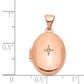 14k Rose Gold 14k Rose Gold 17mm Diamond Oval Locket