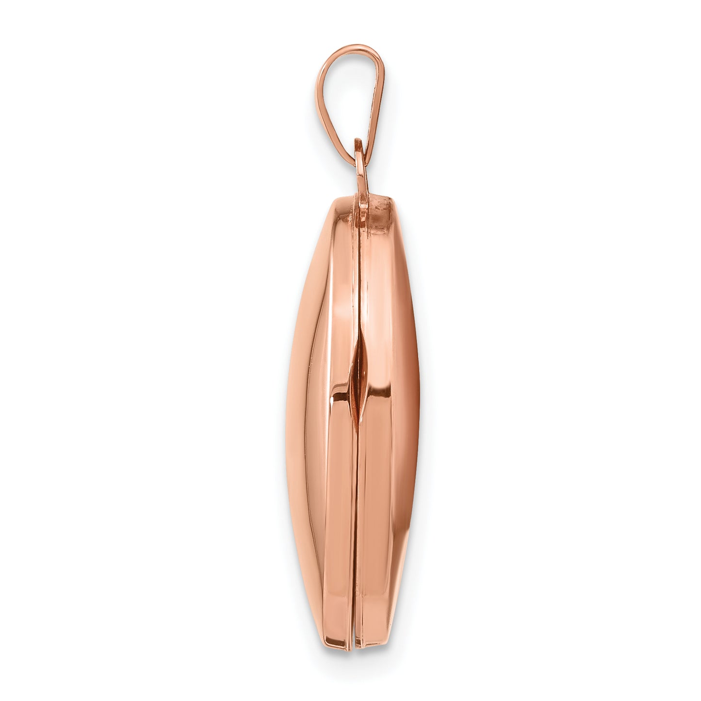 14k Rose Gold 14k Rose Gold Polished 21mm Oval Locket