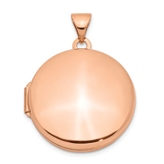 14k Rose Gold 14k Rose Gold 20mm Round Locket