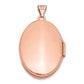 14k Rose Gold 14k Rose Gold Polished 26mm Domed Oval Locket