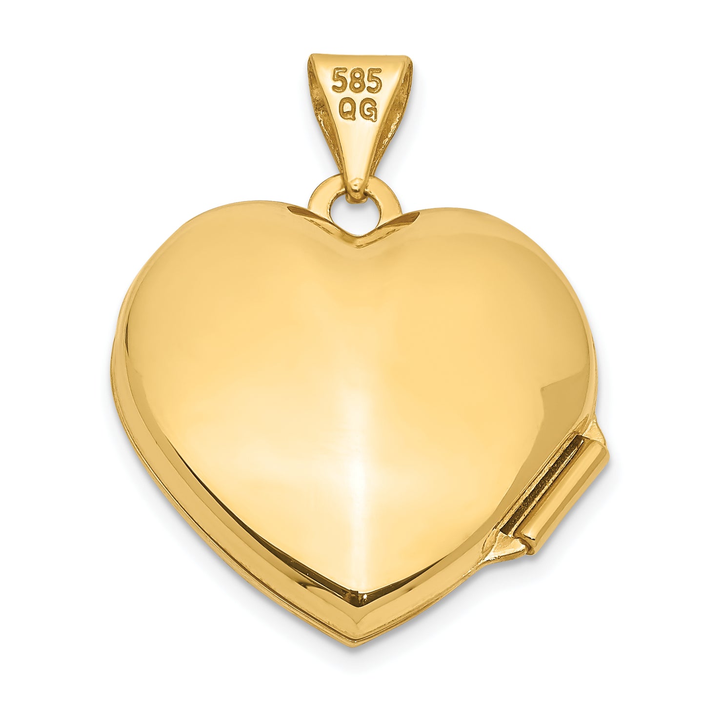 14k Two-tone 14k Two-Tone 18mm Butterfly Heart Locket