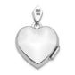 14k White Gold 14k White Gold Diamond Vintage 15mm Heart Locket