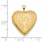 14k Yellow Gold 14K 20mm Tree Heart Locket