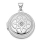 14k White Gold 14K White Gold 20mm Diamond Locket Pendant