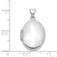 14k White Gold 14K White Gold 21mm Oval Locket Pendant