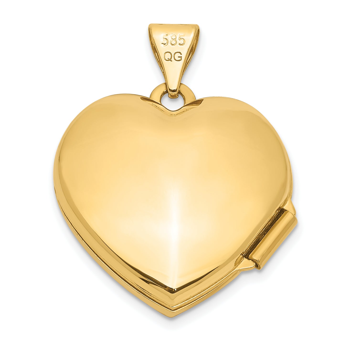 14k Yellow Gold 14k Double Heart Locket