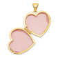 14k Yellow Gold 14k Double Heart Locket