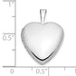 14k White Gold 14k White Gold 16mm Heart Locket