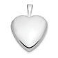 14k White Gold 14k White Gold 16mm Heart Locket