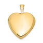 14k Yellow Gold 14k 16mm Polished & Satin I LOVE YOU Heart Locket