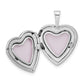 14k White Gold 14k White Gold 16mm .01ct. Diamond Heart Locket