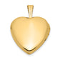 14k Yellow Gold 14ky 16mm Double Hearts Locket