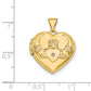 14k Yellow Gold 14k Diamond Claddagh Heart Locket